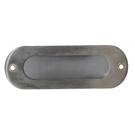 POIGNÉE CUVETTE ENCASTRABLE INOX OVALE - MODÈLE IN012NEW