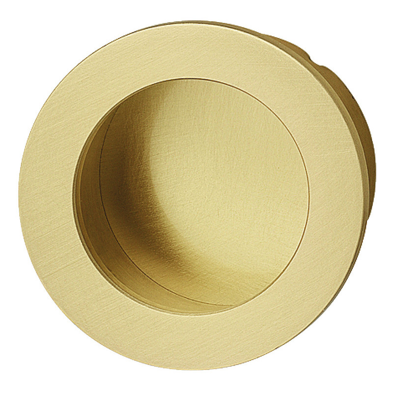POIGNÉE CUVETTE RONDE ADHÉSIVE DORÉE, DIAMÈTRE 40 MM