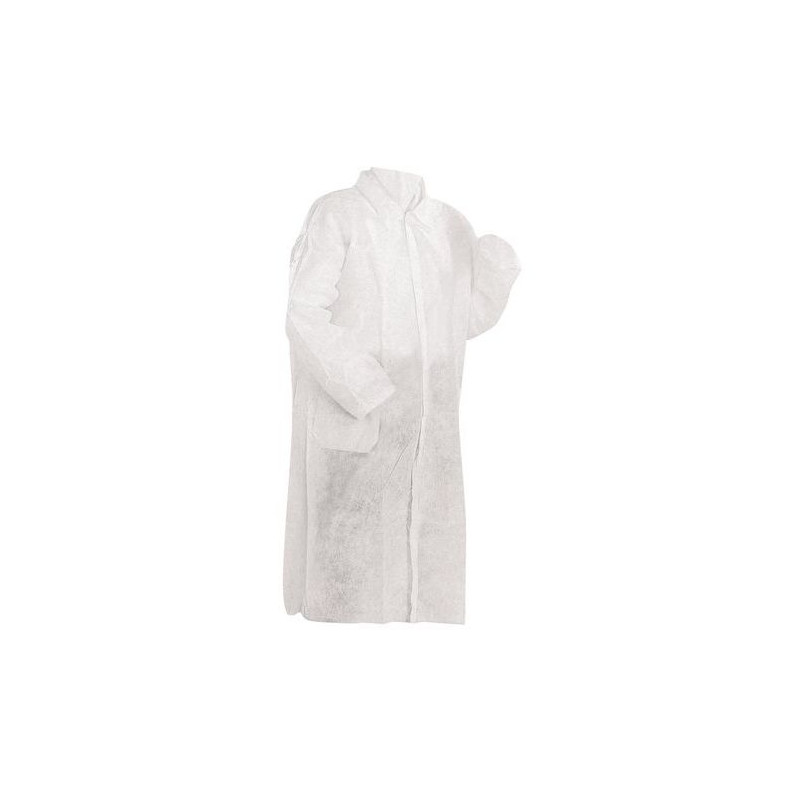 BLOUSE DE PROTECTION JETABLE EN POLYPROPYLÈNE 40G