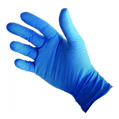GANT JETABLE NITRILE BLEU NON POUDRÉ