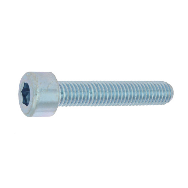 VIS MÉTAUX ZINGUÉE BLANCHE TÊTE CYLINDRIQUE HEXAGONALE CREUSE CLASSE 8.8 DIN 912