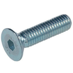 VIS MÉTAUX À TÊTE FRAISÉE HEXAGONALE CREUSE, CLASSE 10.9, NORME DIN 7991