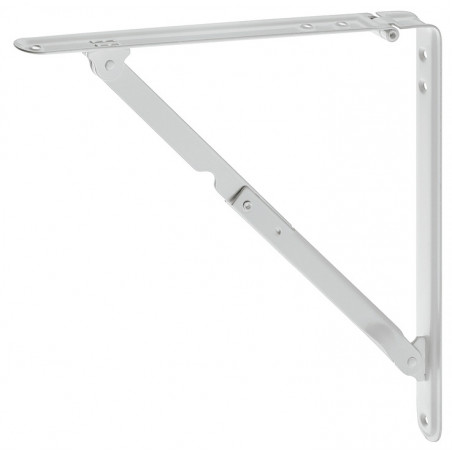 CONSOLE PLIANTE ESCAMOTABLE EN ACIER BLANC 430X410 MM, CAPACITÉ 60 KG, MODÈLE 287.40.742