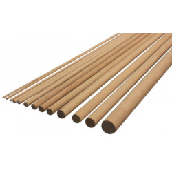 TOURILLON EN BOIS LISSE 1 MÈTRE LINÉAIRE