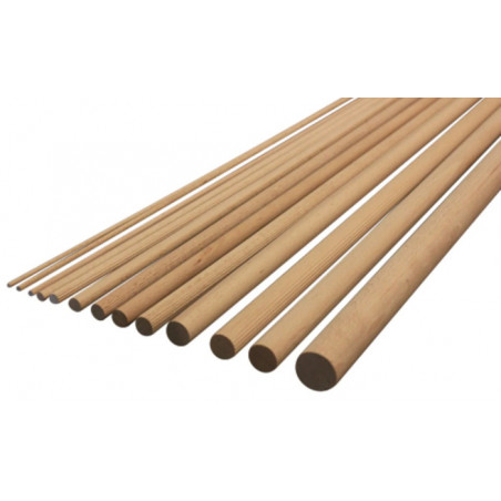 TOURILLON EN BOIS LISSE 1 MÈTRE LINÉAIRE