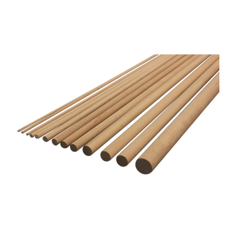 TOURILLON EN BOIS LISSE 1 MÈTRE LINÉAIRE