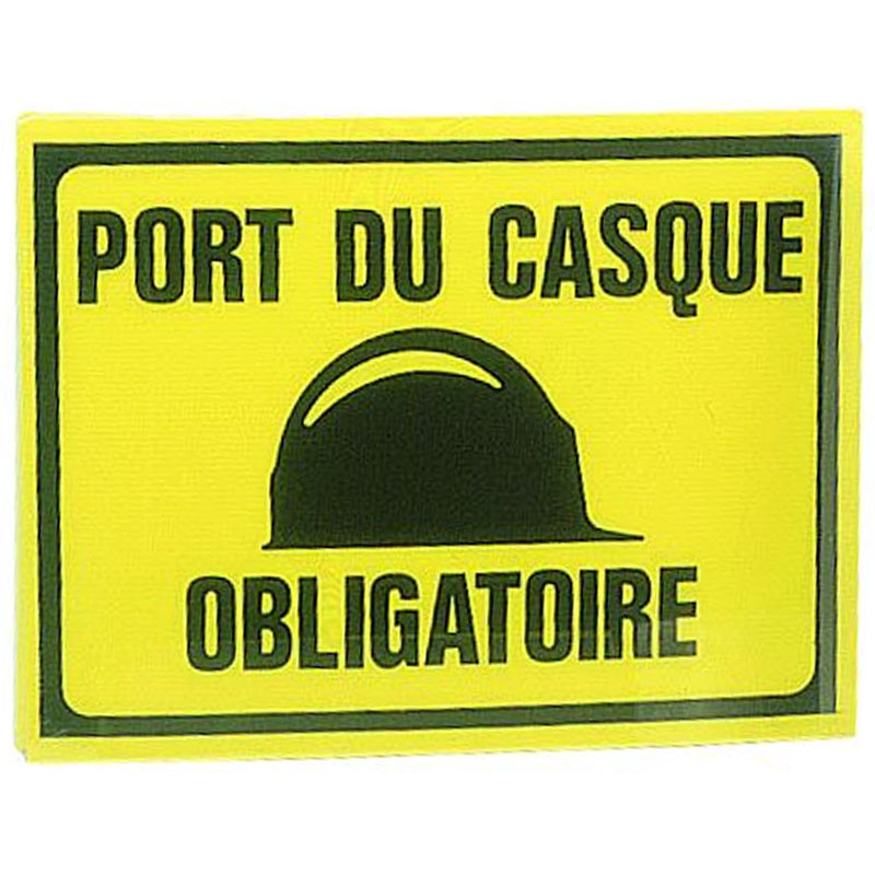 PANNEAU PORTE CASQUE OBLIGATOIRE NOVAP - 4304342.UNITE