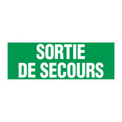 PLAQUE DE SIGNALISATION SORTIE DE SECOURS NOVAP 330X120 MM MODÈLE GB39 PLAQUE DE SIGNALISATION SORTIE DE SECOURS NOVAP 330X120 MM MODÈLE GB39