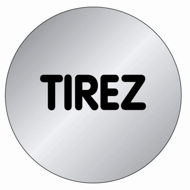 PLAQUE SIGNALÉTIQUE EN ALUMINIUM BROSSÉ NOVAP