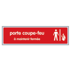 PLAQUETTE DE PORTE COUPE-FEU EN PLEXIGLAS 170 X 45 MM NOVAP PLAQUETTE DE PORTE COUPE-FEU EN PLEXIGLAS 170 X 45 MM NOVAP