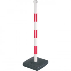 POTEAU ROUGE/BLANC SUR SOCLE À LESTER - MODÈLE NOVAP 2001083 POTEAU ROUGE/BLANC SUR SOCLE À LESTER - MODÈLE NOVAP 2001083