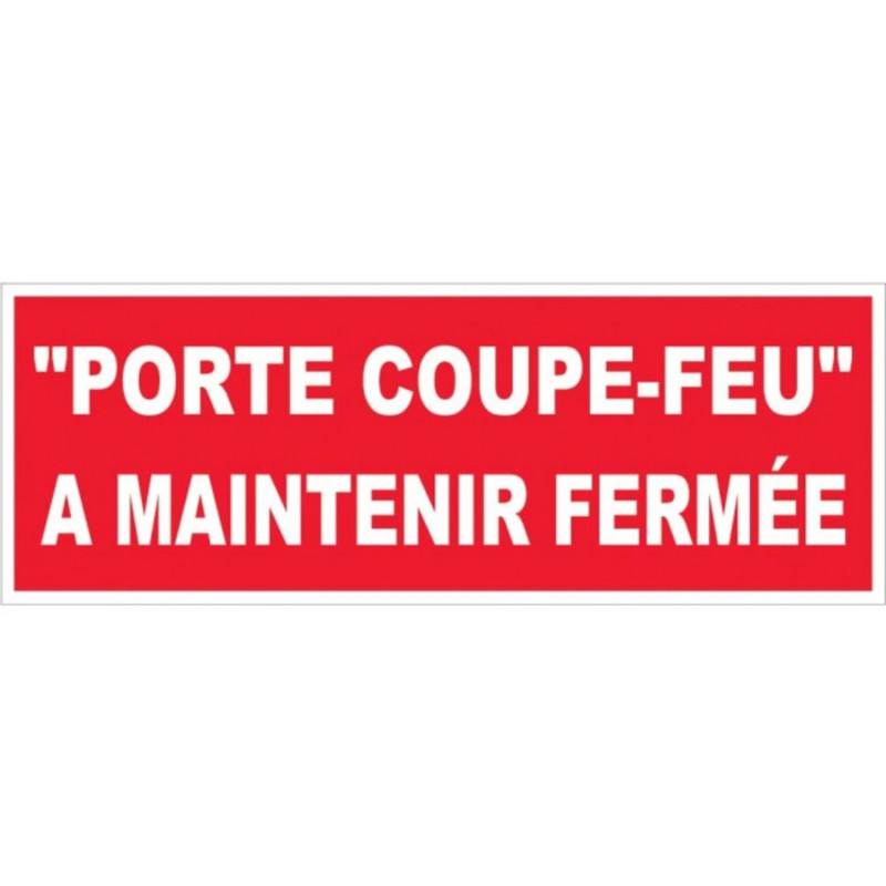 PANNEAU DE SÉCURITÉ INCENDIE RIGIDE NOVAP