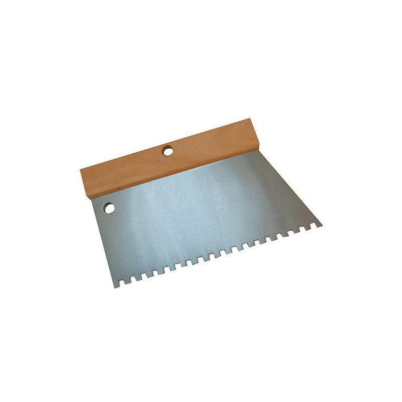 PEIGNE À COLLE MANCHE BOIS 220MM U 6X6