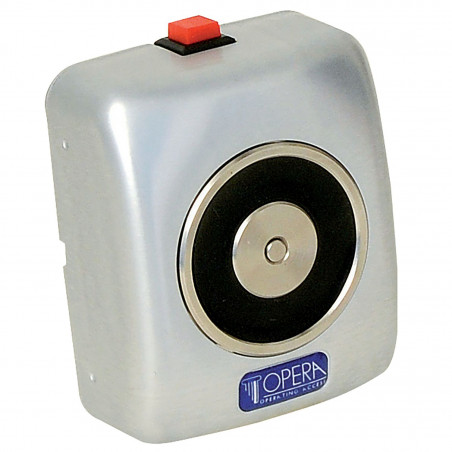 VENTOUSES DE MAINTIEN DE PORTE OUVERTE 50 KG GRIS ALUMINIUM MODÈLE 19002 - 24V