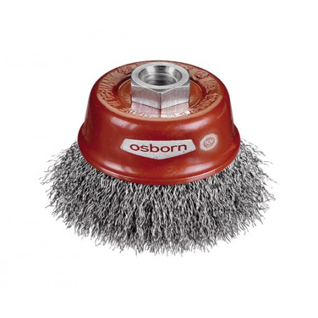 BROSSE COUPE OSBORN FILS ACIER ONDULÉS TBW M14 D 60 MM - 0002-613.161