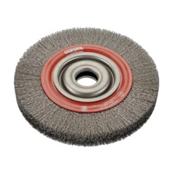 BROSSE RONDE EN ACIER ONDULÉ OSBORN 150 MM X 21 MM