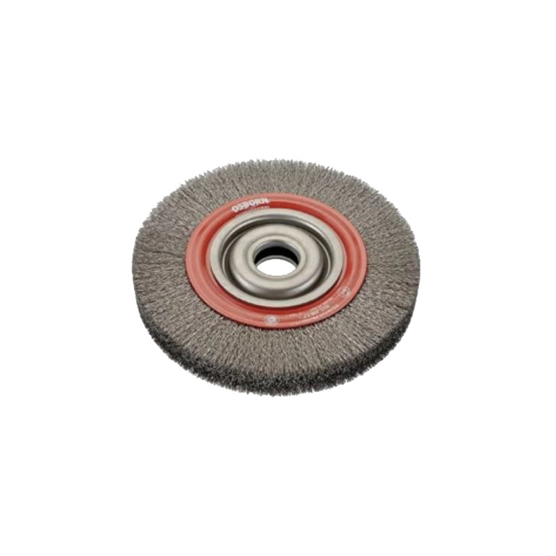 BROSSE RONDE EN ACIER ONDULÉ OSBORN 150 MM X 21 MM
