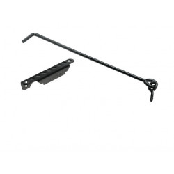 CROCHET À CRÉMAILLÈRE À POIGNÉE À VISSER LONGUEUR 8X500 MM FINITION CATAPHORÈSE NOIR