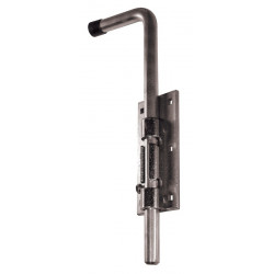 VERROU À DOUILLE 16 X 500 MM PLAQUE LARGE ZINGUÉ BLANC HR