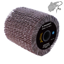 LOT DE 2 BROSSES ABRASIVES À LAMELLES PEUGEOT 120 X 100 MM