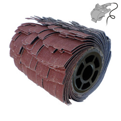 LOT DE 2 BROSSES ABRASIVES À LANIÈRES PEUGEOT 120 X 100 MM