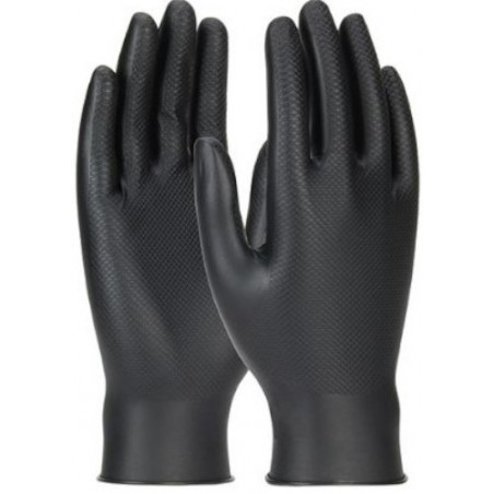 GANT NITRILE USAGE UNIQUE GRIPPAZ NOIR T7 - PIP FRANCE 246BK-07