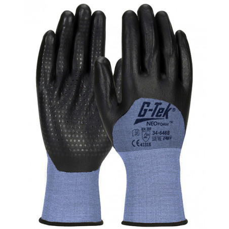 GANTS DE TRAVAIL TRICOTÉS G-TEK PIP AVEC ENDUCTION NEOFOAM ET PICOTS - MODÈLE 34-648B