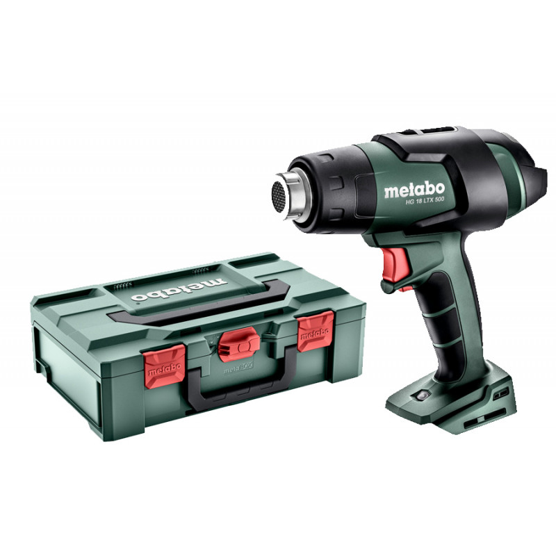 PISTOLET À AIR CHAUD 18 V HG 18 LTX 500 - COFFRET METABOX (SANS BATTERIE NI CHARGEUR)