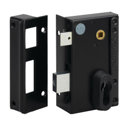 SERRURE EN APPLIQUE METALUX MONOPOINT MULTI-ENTRAXES POUR CYLINDRE EUROPÉEN