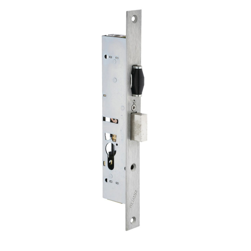 SERRURE ENCASTRÉE 3 POINTS AVEC TRINGLES, ENTRAXE 70 MM METALUX