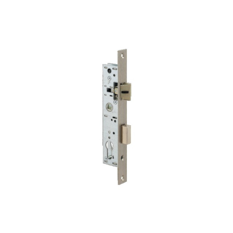 SERRURE À LARDER MONOPOINT PROFIL ÉTROIT METALUX SÉRIE 7 PÊNE DORMANT DEMI-TOUR