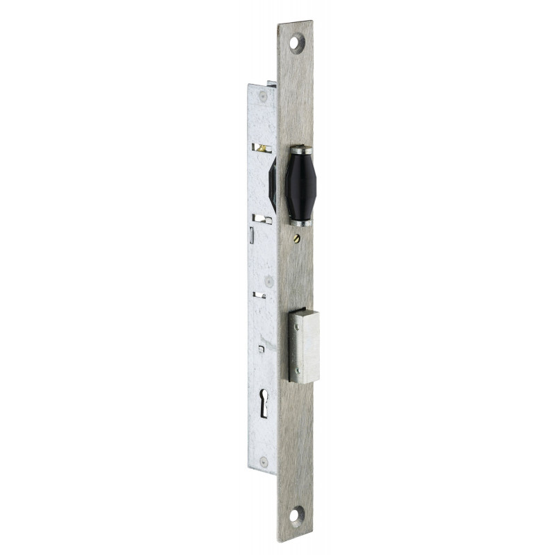 SERRURE À LARDER MONOPOINT PROFIL ÉTROIT AVEC PÊNE DORMANT ET ROULEAU SÉRIE 4 METALUX
