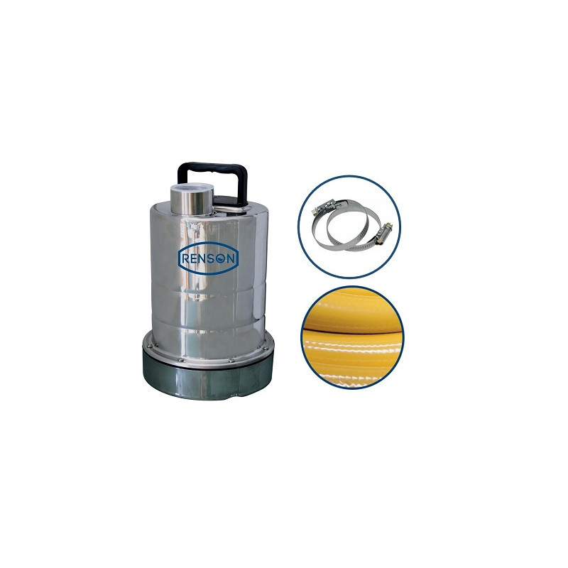 KIT SERPILLIÈRE AVEC POMPE EN INOX 2 MM RENSON