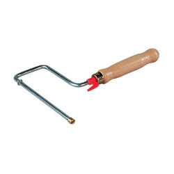 MONTURE À VIS ROULOR AVEC POIGNÉE EN BOIS - FIXE