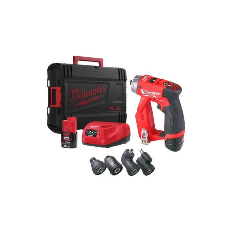 KIT PERCEUSE VISSEUSE M12FDDXKIT-202X + 2 BATTERIES M12 B2 + CHARGEUR