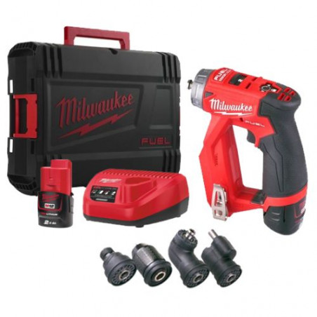 KIT PERCEUSE VISSEUSE M12FDDXKIT-202X + 2 BATTERIES M12 B2 + CHARGEUR