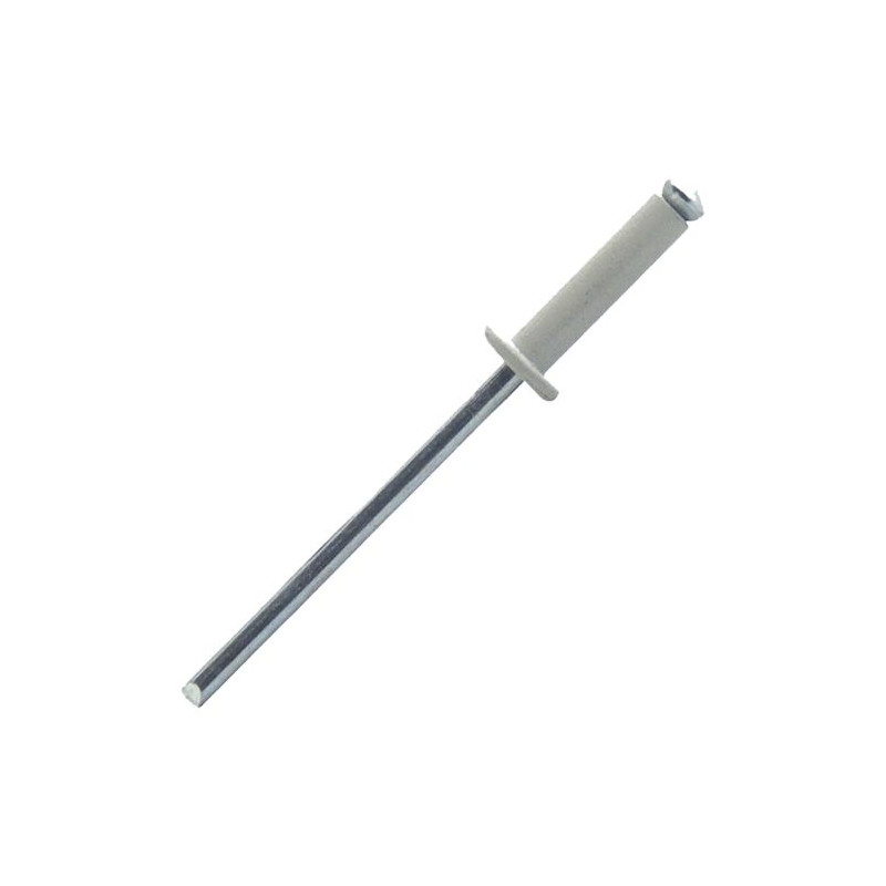 RIVET ÉCLATÉ ALUMINIUM/ACIER TÊTE PLATE RAL9003 PWD4016