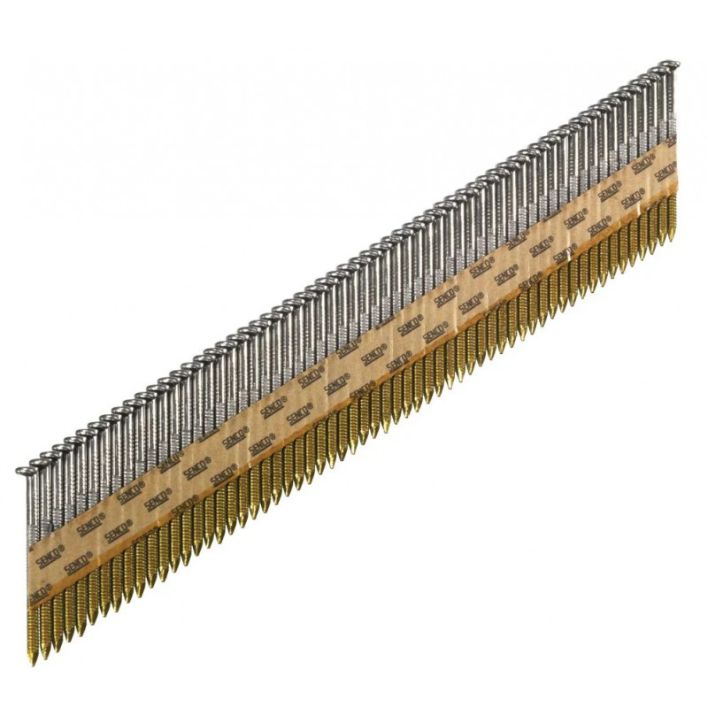 CLOUS EN BANDE EZ TÊTE EN D 34° ANNELÉS GALVANISÉS, BOÎTE DE 2000 PIÈCES