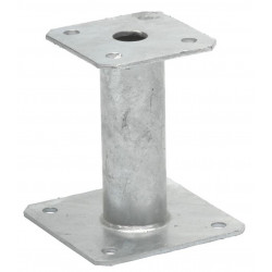 SUPPORT DE POTEAU FIXE PPA SIMPSON, BASE 130X130 MM, HAUTEUR 100 MM