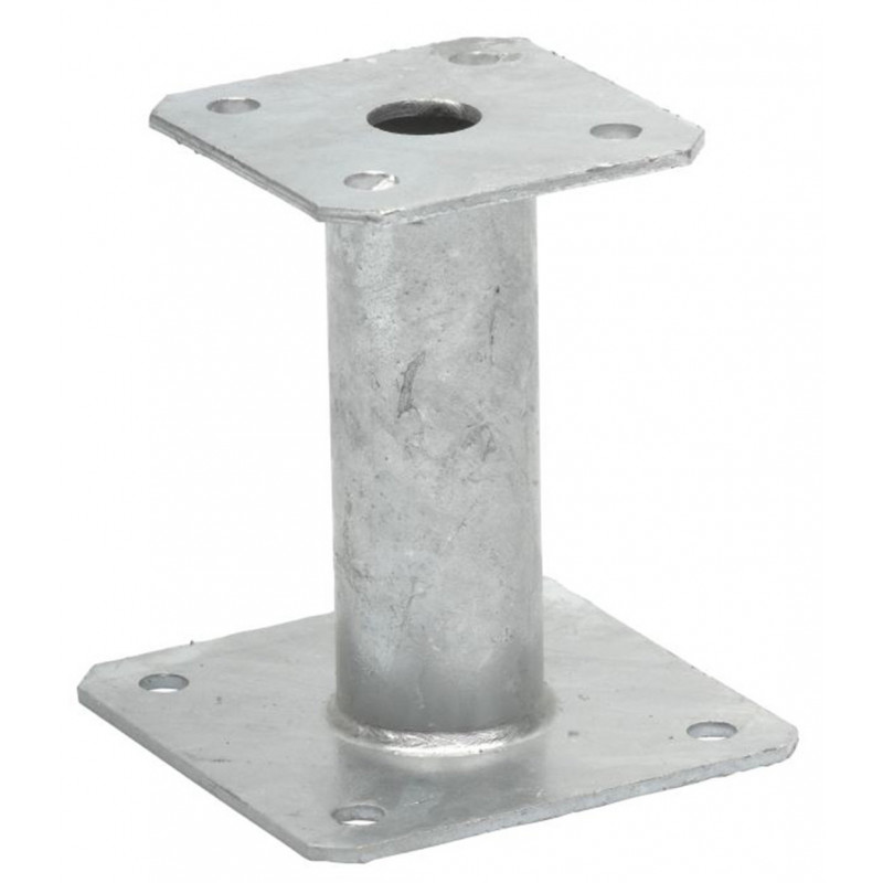 SUPPORT DE POTEAU FIXE PPA SIMPSON, BASE 130X130 MM, HAUTEUR 100 MM