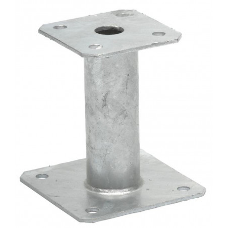 SUPPORT DE POTEAU FIXE PPA SIMPSON, BASE 130X130 MM, HAUTEUR 100 MM
