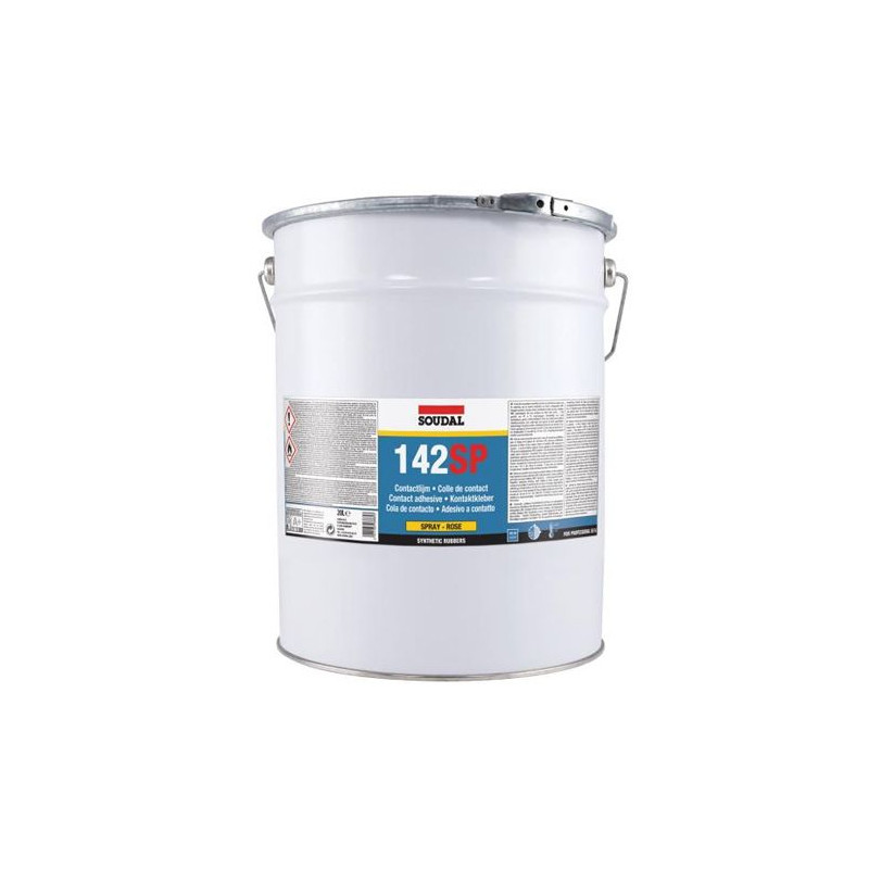 COLLE DE CONTACT PISTOLABLE 142 SP ROSE 20L - SOUDAL - 109777