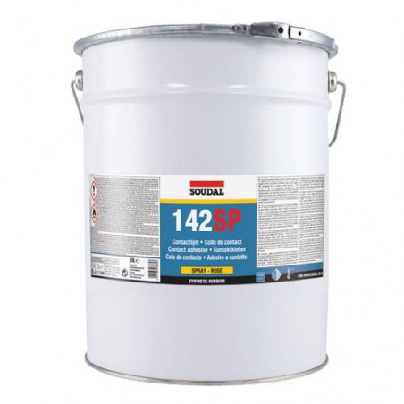 COLLE DE CONTACT PISTOLABLE 142 SP ROSE 20L - SOUDAL - 109777