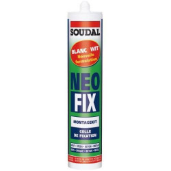 COLLE DE FIXATION NEOFIX BLANC 310ML - SOUDAL - 112023 COLLE DE FIXATION NEOFIX BLANC 310ML - SOUDAL - 112023