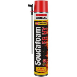 MOUSSE PU SOUDAFOAM FR HY MANUELLE COUPE-FEU 750ML - SOUDAL - 146752 MOUSSE PU SOUDAFOAM FR HY MANUELLE COUPE-FEU 750ML - SOUDAL - 146752