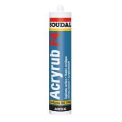MASTIC ACRYLIQUE SOUDAL ACRYRUB F4 MASTIC ACRYLIQUE SOUDAL ACRYRUB F4