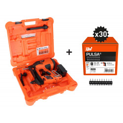 PACK CLOUEUR SPIT PULSA 27E AVEC 15000 CLOUS C6-20, BATTERIE 2,5 AH ET CHARGEUR EN COFFRET