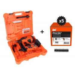 PACK CLOUEUR SPIT PULSA 27E AVEC 2500 CLOUS C6-20, BATTERIE 2,5 AH ET CHARGEUR EN COFFRET