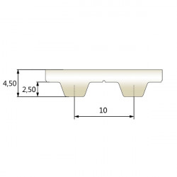 COURROIE LG 25-T10-700
