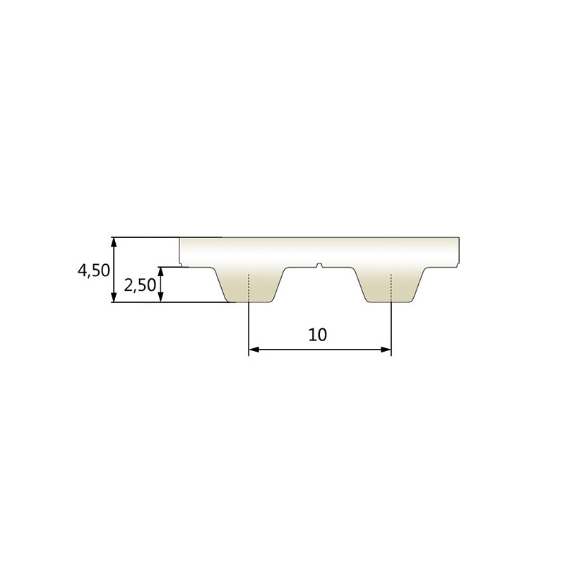 COURROIE LG 25-T10-700